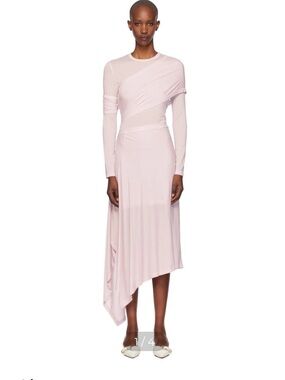 Helmut Lang pink protection dress